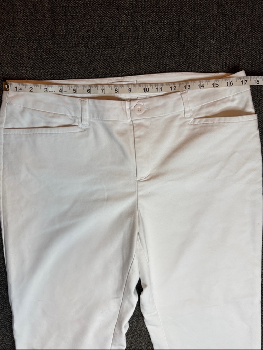 Christopher & Banks Light Cream Women's Pants - Picture 4 of 8